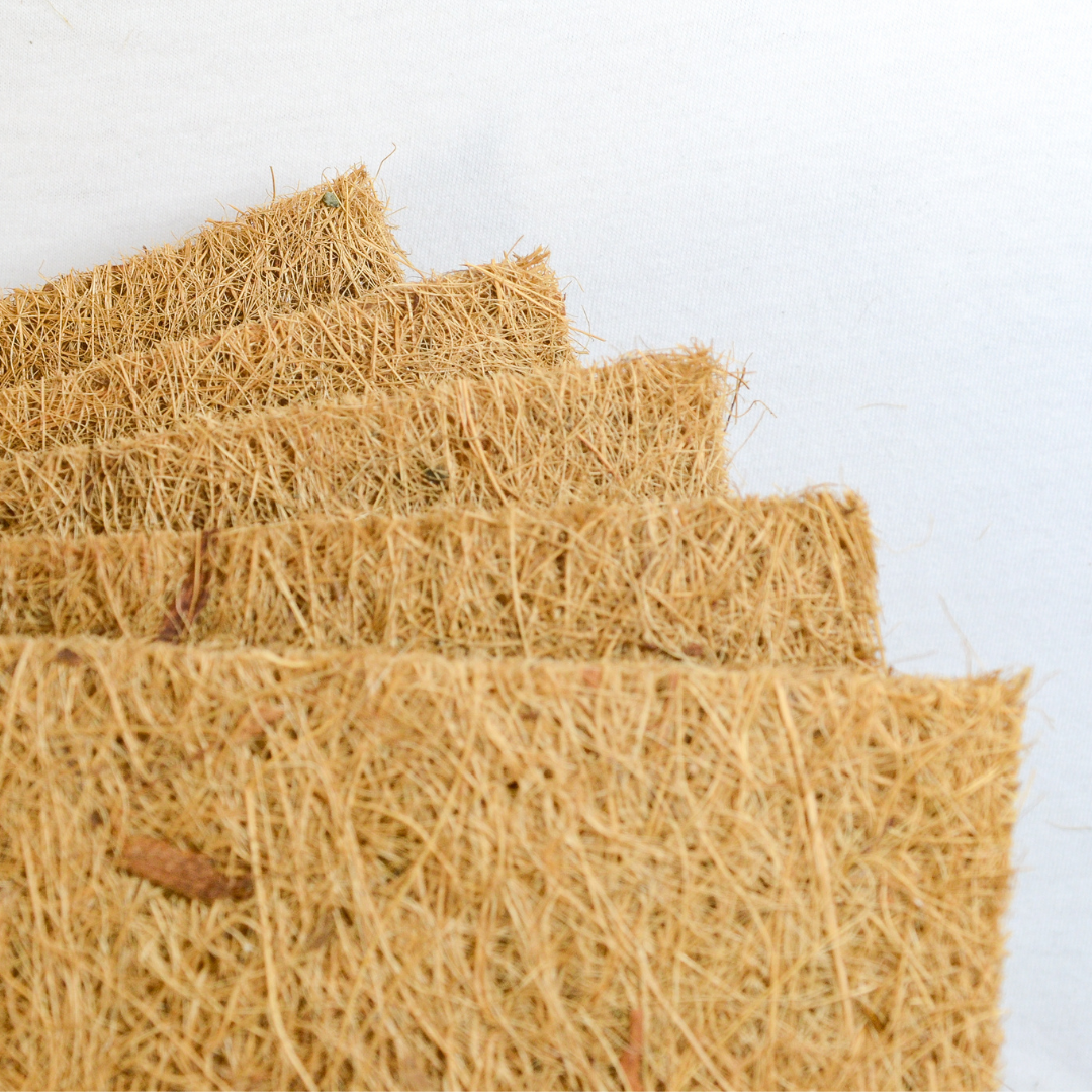 Premium Thin Natural Coir Fiber Mat - 7/8 Thick - Assorted Sizes